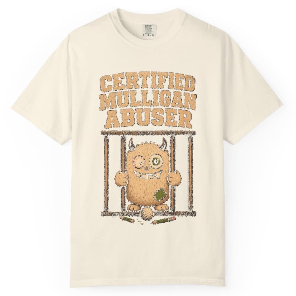 Certified Mulligan Abuser t-shirt in Midnight, photo 9