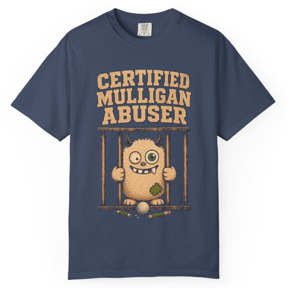 Certified Mulligan Abuser t-shirt in Midnight, photo 1