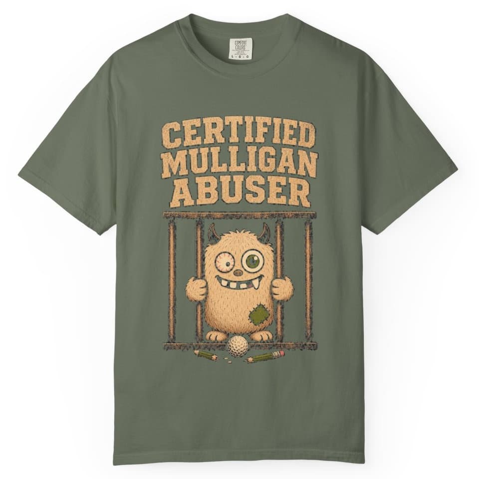Certified Mulligan Abuser t-shirt in Midnight, photo 4