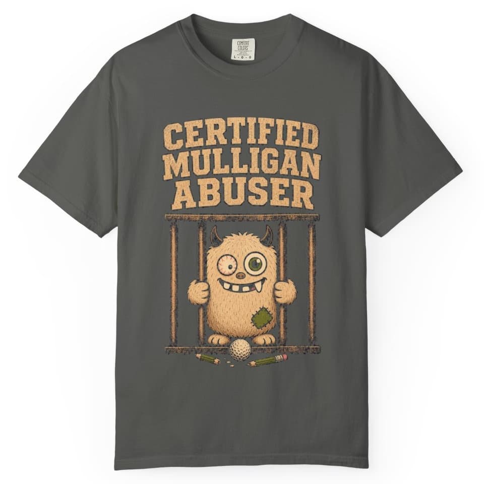 Certified Mulligan Abuser t-shirt in Midnight, photo 3