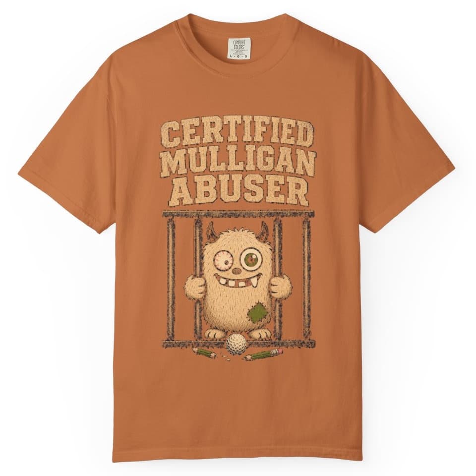 Certified Mulligan Abuser t-shirt in Midnight, photo 10