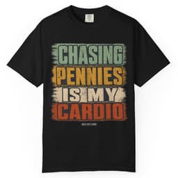 Chasing Pennies Cardio t-shirt in Espresso, thumbnail 2