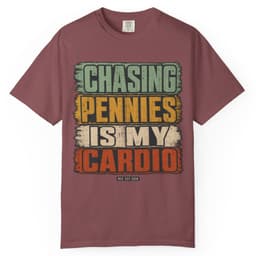 Chasing Pennies Cardio t-shirt in Espresso, thumbnail 9