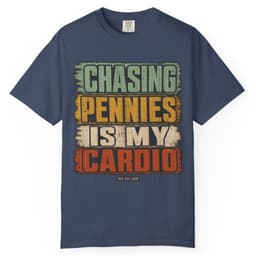 Chasing Pennies Cardio t-shirt in Espresso, thumbnail 3