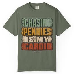 Chasing Pennies Cardio t-shirt in Espresso, thumbnail 5