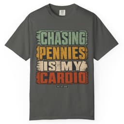 Chasing Pennies Cardio t-shirt in Espresso, thumbnail 4