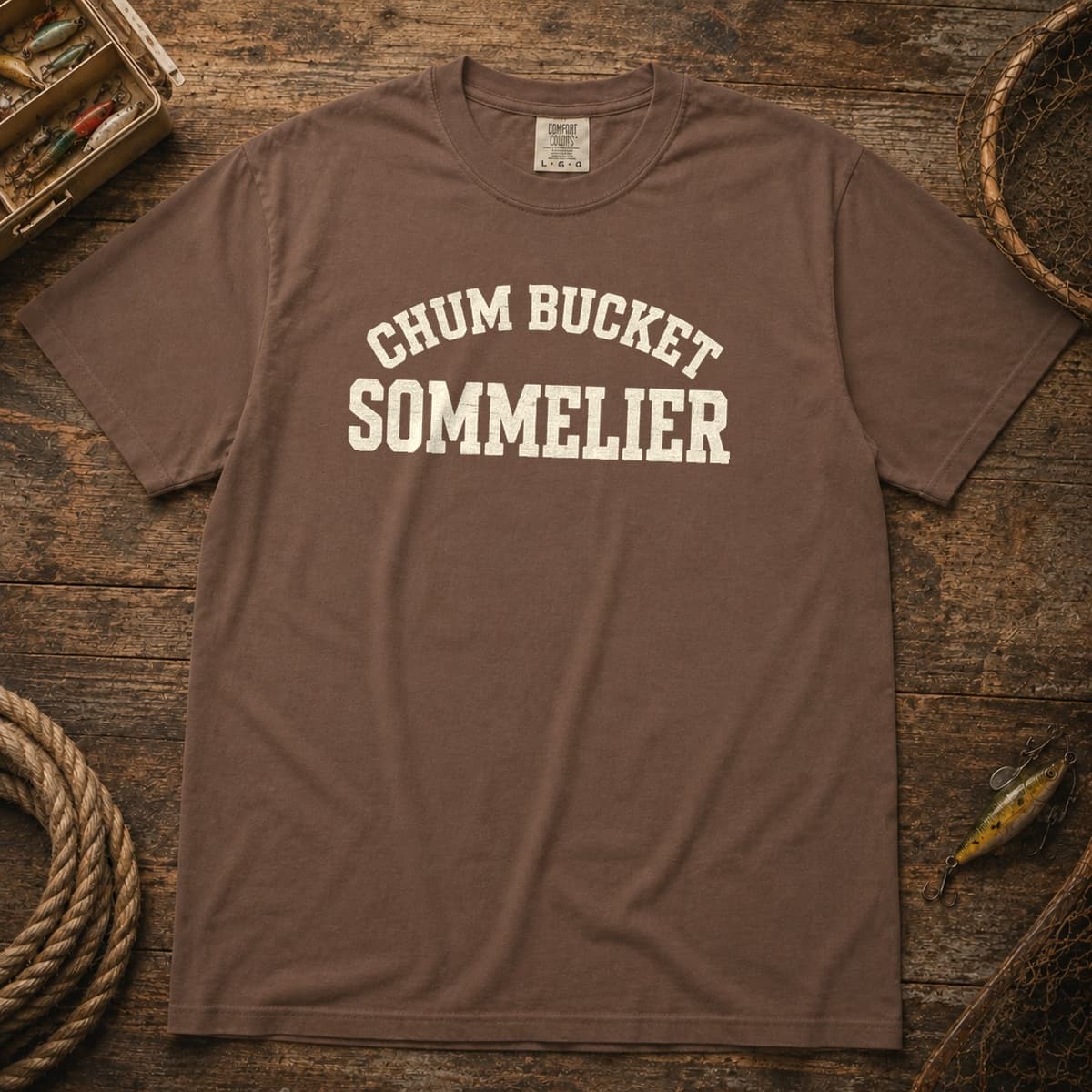 Chum Bucket Sommelier t-shirt in Espresso, photo 1