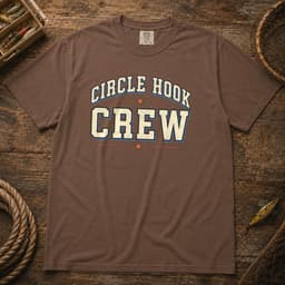 Circle Hook Crew t-shirt in Black, thumbnail 3