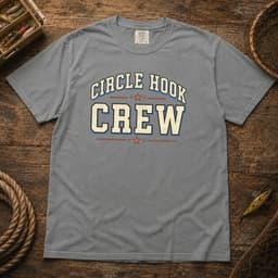Circle Hook Crew t-shirt in Black, thumbnail 7