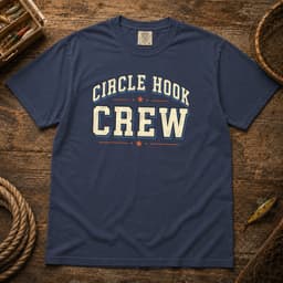 Circle Hook Crew t-shirt in Black, thumbnail 2