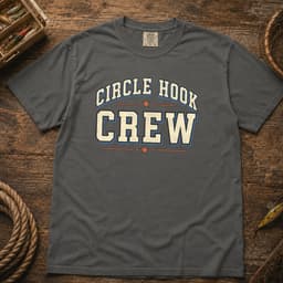 Circle Hook Crew t-shirt in Black, thumbnail 4