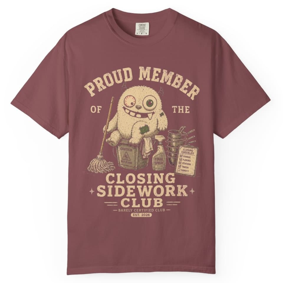 Closing Sidework Member t-shirt in Espresso, photo 7