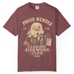 Closing Sidework Member t-shirt in Espresso, thumbnail 7