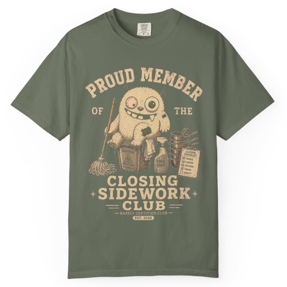 Closing Sidework Member t-shirt in Espresso, photo 5