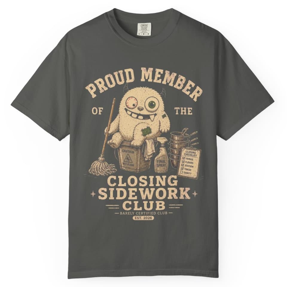 Closing Sidework Member t-shirt in Espresso, photo 4