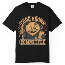 Code Brown Committee t-shirt in Blue Jean, thumbnail 2