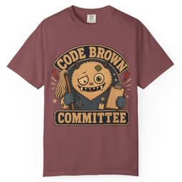 Code Brown Committee t-shirt in Blue Jean, thumbnail 9