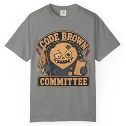 Code Brown Committee t-shirt in Blue Jean, thumbnail 8