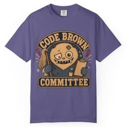 Code Brown Committee t-shirt in Blue Jean, thumbnail 7