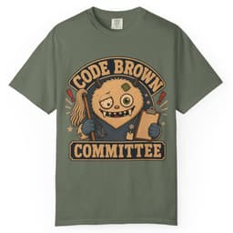 Code Brown Committee t-shirt in Blue Jean, thumbnail 6