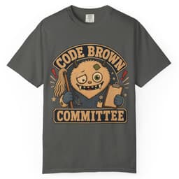 Code Brown Committee t-shirt in Blue Jean, thumbnail 5