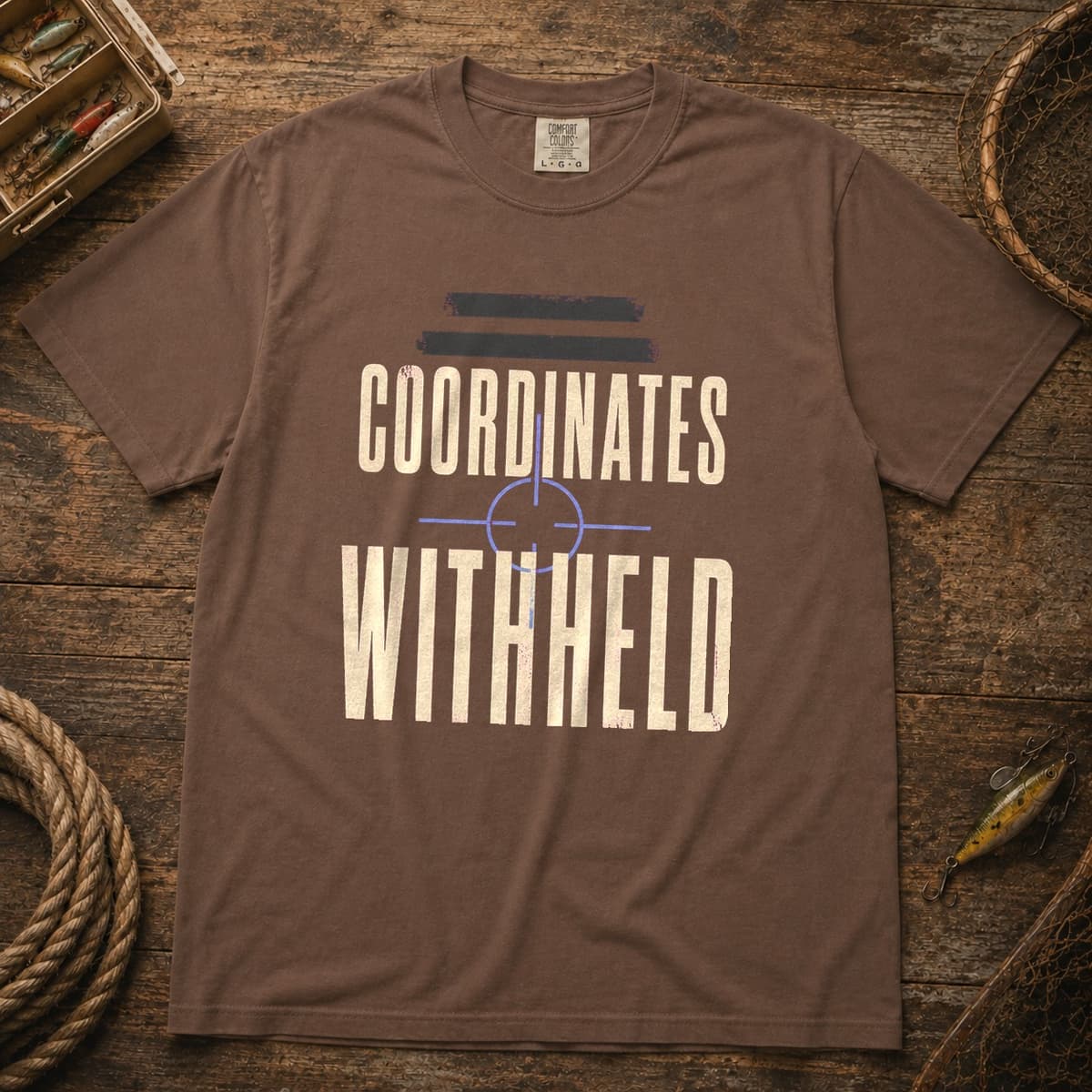 Coordinates Withheld t-shirt in Granite, photo 2