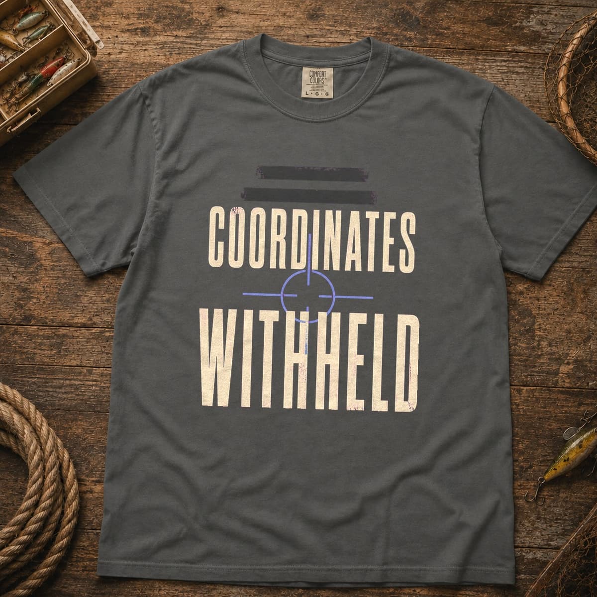 Coordinates Withheld t-shirt in Granite, photo 3