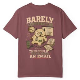 Email Meeting Survivor t-shirt in Pepper, thumbnail 15