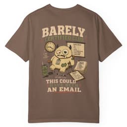 Email Meeting Survivor t-shirt in Pepper, thumbnail 7