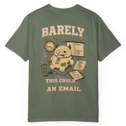 Email Meeting Survivor t-shirt in Pepper, thumbnail 9