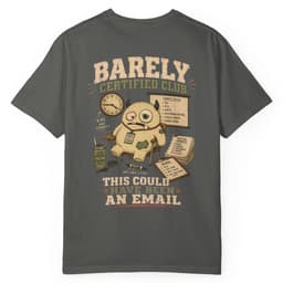 Email Meeting Survivor t-shirt in Pepper, thumbnail 1