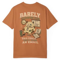 Email Meeting Survivor t-shirt in Pepper, thumbnail 17