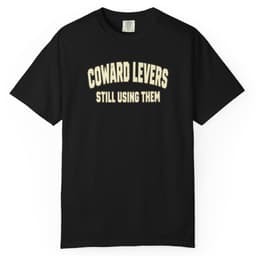 Coward Levers Engaged Tee t-shirt in Black, thumbnail 1