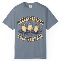 Creek-Stashed Cold Storage Tee t-shirt in Moss, thumbnail 9