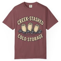 Creek-Stashed Cold Storage Tee t-shirt in Moss, thumbnail 10