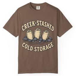 Creek-Stashed Cold Storage Tee t-shirt in Moss, thumbnail 4