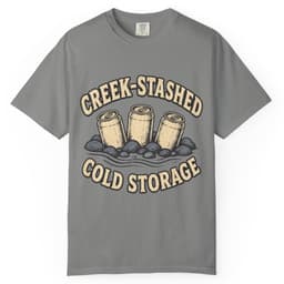 Creek-Stashed Cold Storage Tee t-shirt in Moss, thumbnail 8