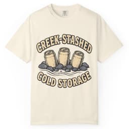 Creek-Stashed Cold Storage Tee t-shirt in Moss, thumbnail 11