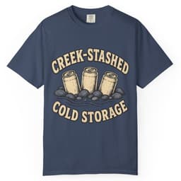 Creek-Stashed Cold Storage Tee t-shirt in Moss, thumbnail 3