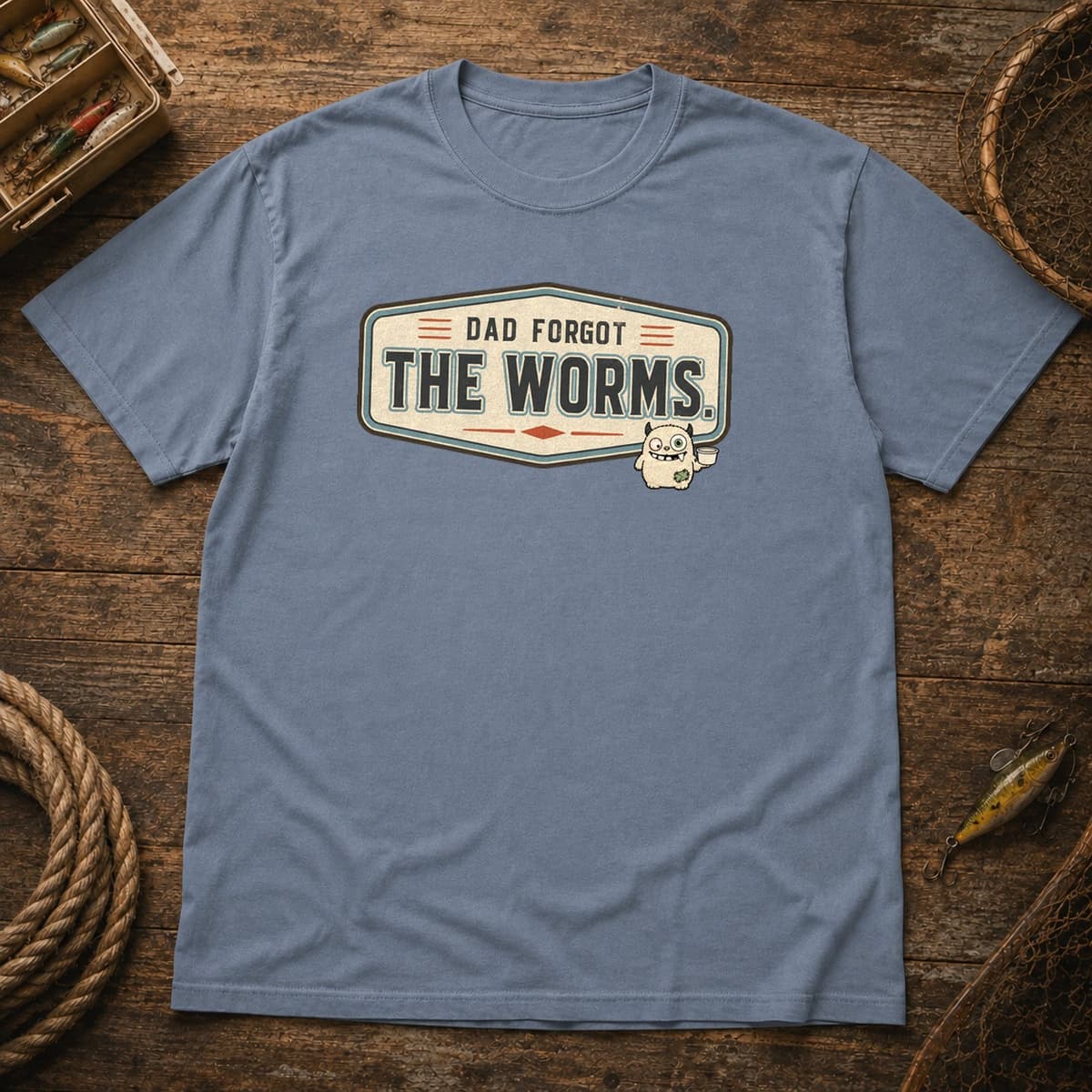 Dad Forgot the Worms t-shirt in Espresso, photo 8