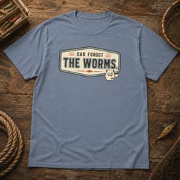 Dad Forgot the Worms t-shirt in Espresso, thumbnail 8