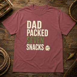 Dad Packed Seven Snacks t-shirt in Black, thumbnail 8