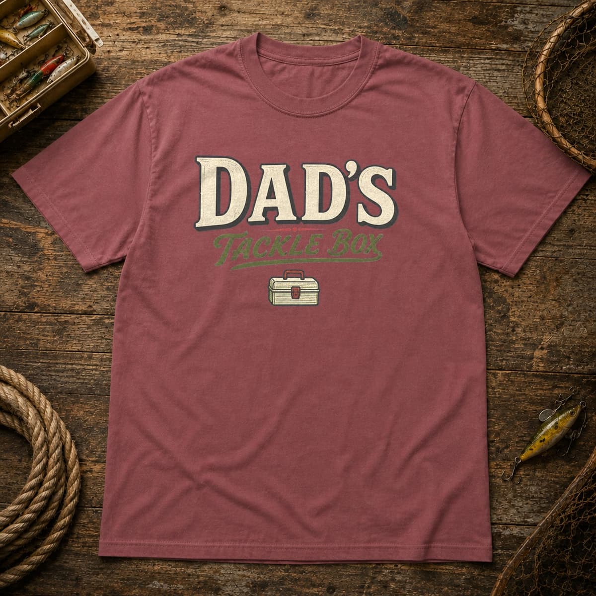Dad's Tackle Box t-shirt in Black, photo 6