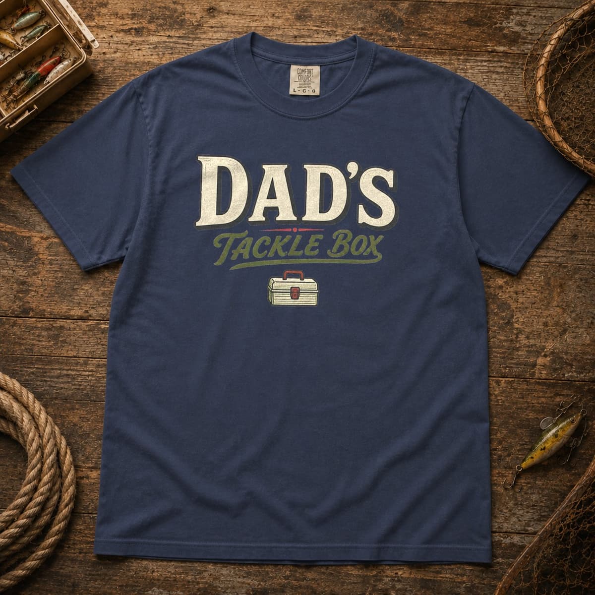 Dad's Tackle Box t-shirt in Black, photo 2