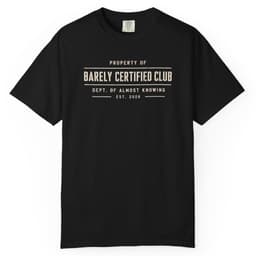 Almost Knowing Dept t-shirt in Midnight, thumbnail 4