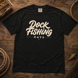 Dock Fishing Days t-shirt in Midnight, thumbnail 2
