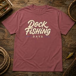 Dock Fishing Days t-shirt in Midnight, thumbnail 8