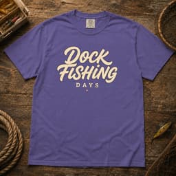 Dock Fishing Days t-shirt in Midnight, thumbnail 6