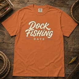 Dock Fishing Days t-shirt in Midnight, thumbnail 9