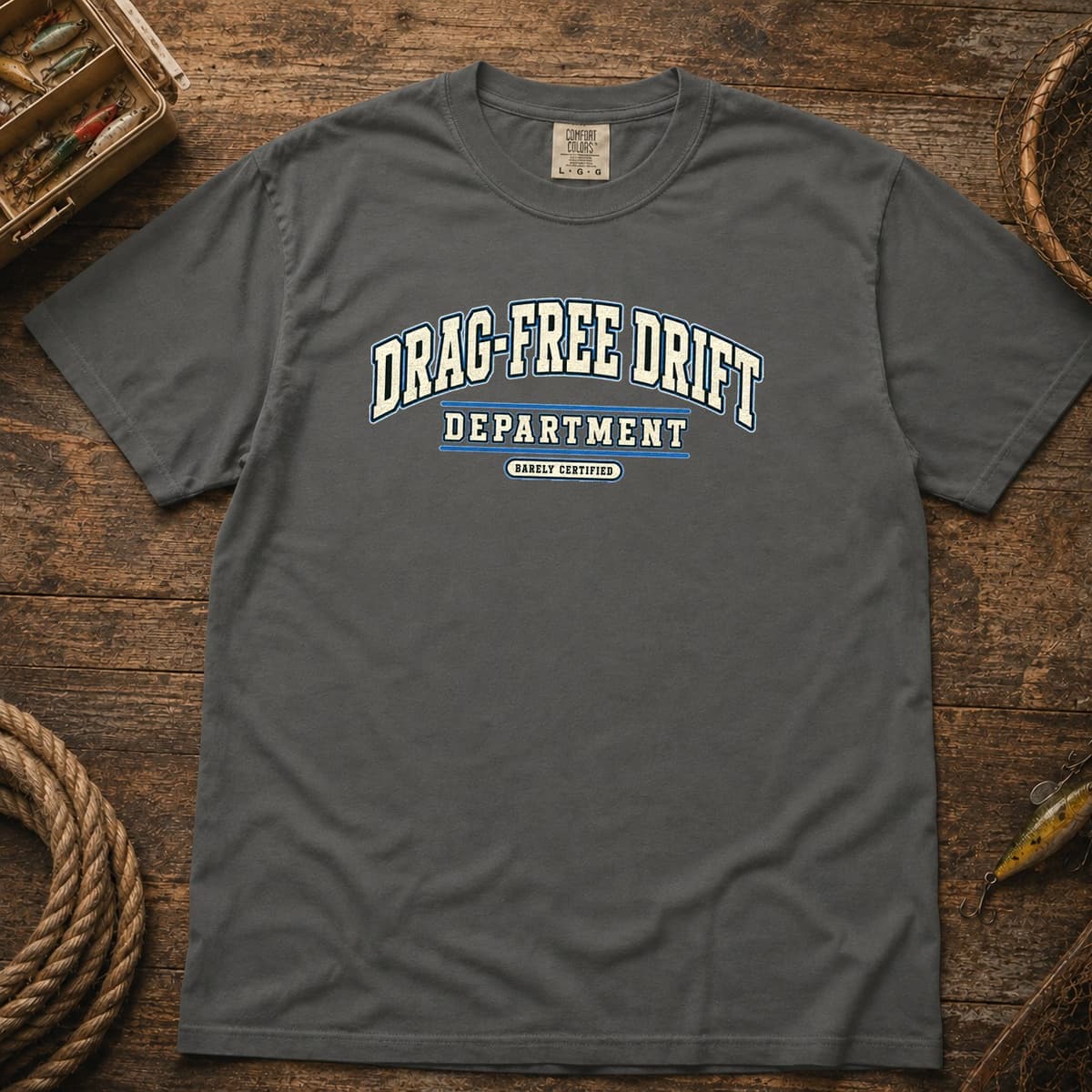 Drag-Free Drift Department t-shirt in Black, photo 3